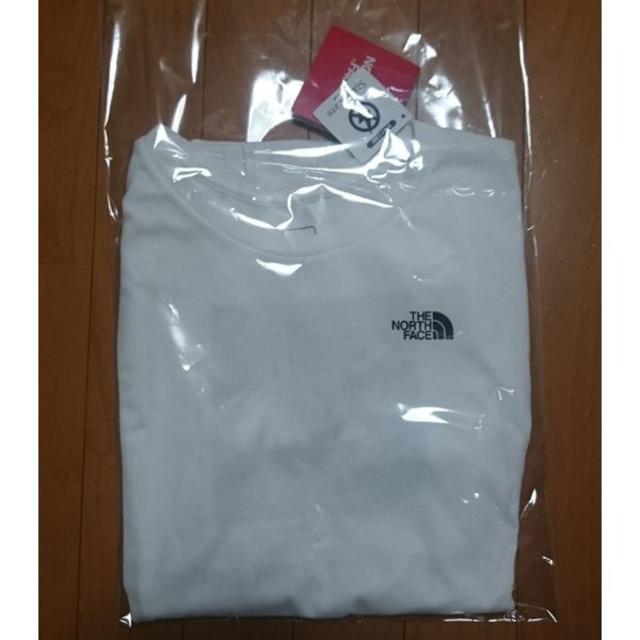 THE NORTH FACE(ザノースフェイス)の送料込★Mサイズ★ノースフェイス スクエア ロゴ Tシャツ 白 レディースのトップス(Tシャツ(半袖/袖なし))の商品写真