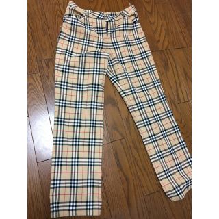 バーバリー(BURBERRY)のバーバリーチェック ストレートパンツ(カジュアルパンツ)