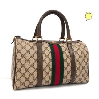 グッチ(Gucci)のGUCCI ボストンバッグ オールドグッチ シェリーライン ハンドバッグ(ボストンバッグ)