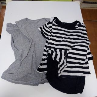 ムジルシリョウヒン(MUJI (無印良品))の授乳服　ティシャツ2枚セット(マタニティトップス)