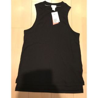 エイチアンドエム(H&M)の【新品】H&M リブスポーツタンクトップ　ブラック(タンクトップ)