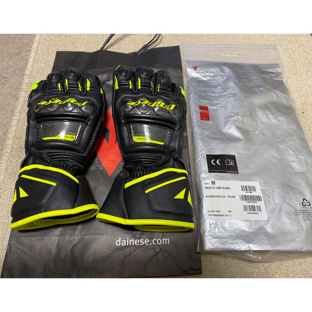 DANESE(ダネーゼ)のDAINESE DRUID D1 LONG GLOVES サイズ　M(8.5) 自動車/バイクのバイク(装備/装具)の商品写真