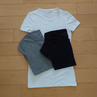 バナナリパブリック(Banana Republic)のバナナリパブリックXXS半袖Tシャツ3枚セット紺グレー白(Tシャツ(半袖/袖なし))