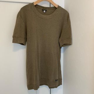 ディーアンドジー(D&G)の《夏物売り尽くしSALE❗️》D&G   ロゴタグ付半袖カットソー　ブラウン(Tシャツ/カットソー(半袖/袖なし))