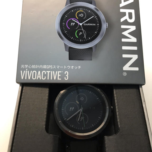 メンズGARMIN Vivoactive3 black slate