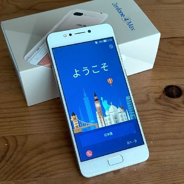 スマートフォン本体ASUS ZenFone 4 Max ZC-520KL サンライトゴールド