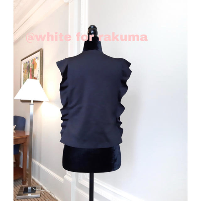 《ご成約》アメリカ製 サイドフリル装飾カットソー 柔らかボンディング生地 レディースのトップス(Tシャツ(半袖/袖なし))の商品写真
