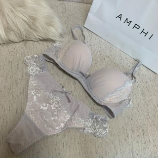 アモスタイル(AMO'S STYLE)の新品未使用❁amphi ブラジェニック ブラ&ショーツセット ソングタイプ(ブラ&ショーツセット)