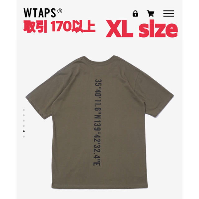 W)taps(ダブルタップス)のWTAPS GPS 02 TEE OLIVE DRAB XLサイズ 20SS メンズのトップス(Tシャツ/カットソー(半袖/袖なし))の商品写真