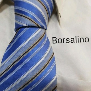 ボルサリーノ(Borsalino)の高級★Borsalino ボルサリーノ ★ストライプネクタイ(ネクタイ)