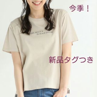 ハニーズ(HONEYS)のもも様専用☆新品タグつき☆ハニーズ honeys 今季ロゴTシャツ ベージュM(Tシャツ(半袖/袖なし))