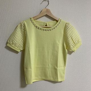 アラマンダ(allamanda)のallamanda アラマンダ　イエローカットソー(Tシャツ(半袖/袖なし))