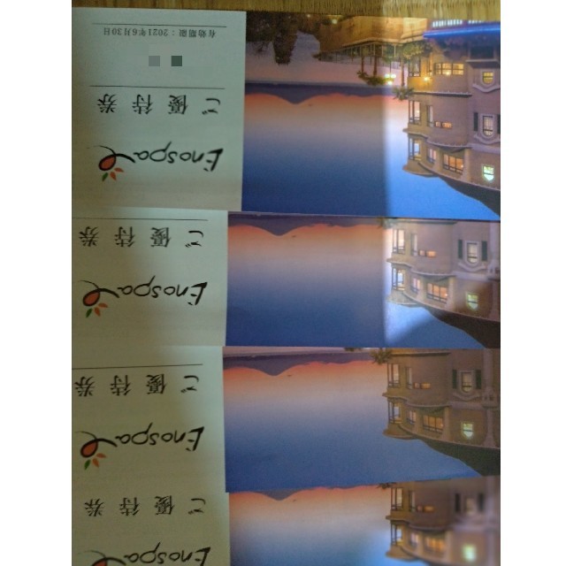 江ノ島アイランドスパ 株主優待券 4枚 チケットの優待券/割引券(その他)の商品写真