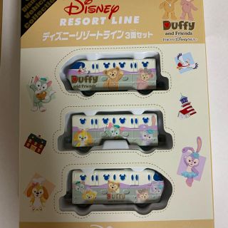 ディズニー(Disney)のディズニー　リゾートライン3両セット　ダッフィー　トミカ(キャラクターグッズ)