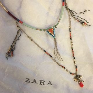 ザラ(ZARA)のミスチルくん♡様専用ZARAビーズネック(ネックレス)