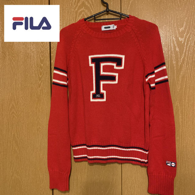 FILA(フィラ)のFILA(フィラ) セーター 赤 レディースのトップス(ニット/セーター)の商品写真