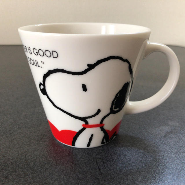 PEANUTS(ピーナッツ)のSNOOPY  スヌーピー　マグカップ　蓋付 インテリア/住まい/日用品のキッチン/食器(グラス/カップ)の商品写真