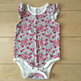 ベビーギャップ(babyGAP)のbaby GAP ピンク小花柄ロンパース(ロンパース)