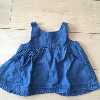 ベビーギャップ(babyGAP)のbaby GAP デニムジャンパースカート　80cm(ワンピース)