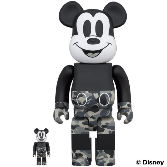 MEDICOM TOY(メディコムトイ)の新品 送料込 BE@RBRICK BAPE MICKEY MOUSE  エンタメ/ホビーのフィギュア(その他)の商品写真