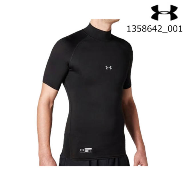 UNDER ARMOUR(アンダーアーマー)のアンダーアーマー　アンダーシャツ　半袖　黒 スポーツ/アウトドアのサッカー/フットサル(ウェア)の商品写真