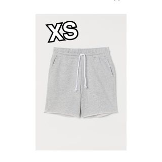 エイチアンドエム(H&M)の新品 H&M 切りっぱなし ハーフパンツ XS メンズ ショートパンツ グレー(ショートパンツ)