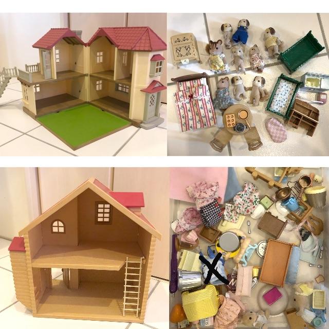 EPOCH(エポック)のシルバニアファミリー  お家2つと人形小物セット キッズ/ベビー/マタニティのおもちゃ(その他)の商品写真