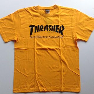 スラッシャー(THRASHER)のTHRASHER Tシャツ ゴールド Lサイズ スラッシャー スケボー(Tシャツ/カットソー(半袖/袖なし))