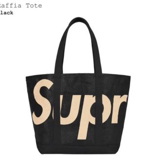 シュプリーム(Supreme)のSupreme SS20 Supreme Raffia Tote BLACK 黒(トートバッグ)