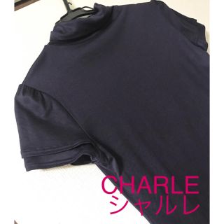 シャルレ(シャルレ)の美品❤️CHARLE❤︎シャルレ❤️パフスリーブ カットソー サイズ3(カットソー(半袖/袖なし))