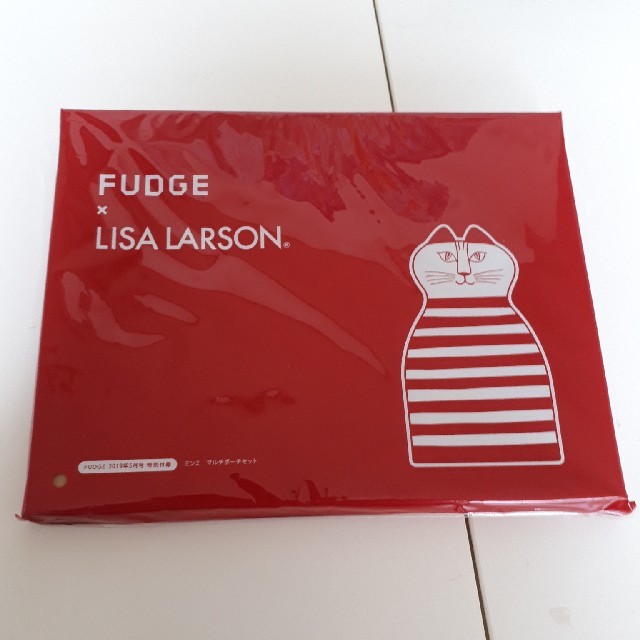 Lisa Larson(リサラーソン)のFUDGE 2019年 5月号付録 リサ・ラーソン　ミンミ マルチポーチセット レディースのファッション小物(ポーチ)の商品写真