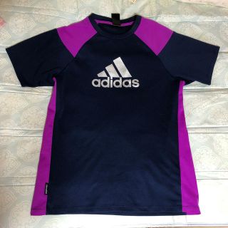 アディダス(adidas)のスマイル様専用　　中古アディダスＴシャツ　紺色(Tシャツ/カットソー(半袖/袖なし))