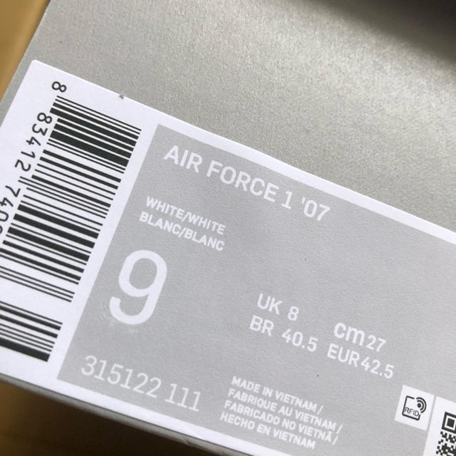 NIKE Air Force 1 27cm エアフォース1 AF1 白 ホワイト 3