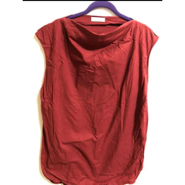 長め　ノースリーブ　Tシャツ　ワンピース レディースのトップス(Tシャツ(半袖/袖なし))の商品写真
