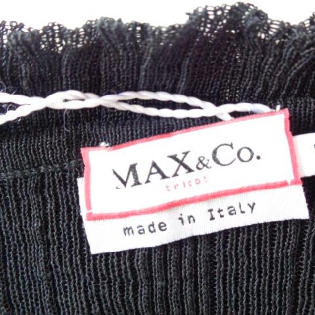 Max & Co.(マックスアンドコー)のSALE！MAX &Co.　タンクトップ　ブラック　size L(M) 未使用 レディースのトップス(タンクトップ)の商品写真