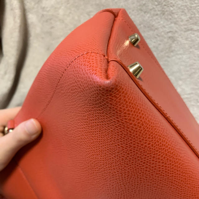 FURLA 2wayバッグ　ハンドバッグ ショルダーバッグ　オレンジ