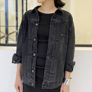 アパルトモンドゥーズィエムクラス(L'Appartement DEUXIEME CLASSE)の新品　アパルトモン  シュタンバウム BLACK DENIM JACKET(Gジャン/デニムジャケット)