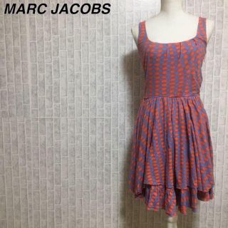 マークバイマークジェイコブス(MARC BY MARC JACOBS)のマークバイマークジェイコブス 総柄 ティアードフリル スカート ワンピース(ひざ丈ワンピース)