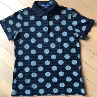 フレッドペリー(FRED PERRY)のFRED PERRY ドット×ボーダー　ポロシャツ　レディース(ポロシャツ)