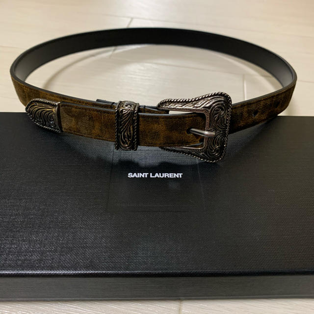 SAINT LAURENT PARIS スタッズナローベルト