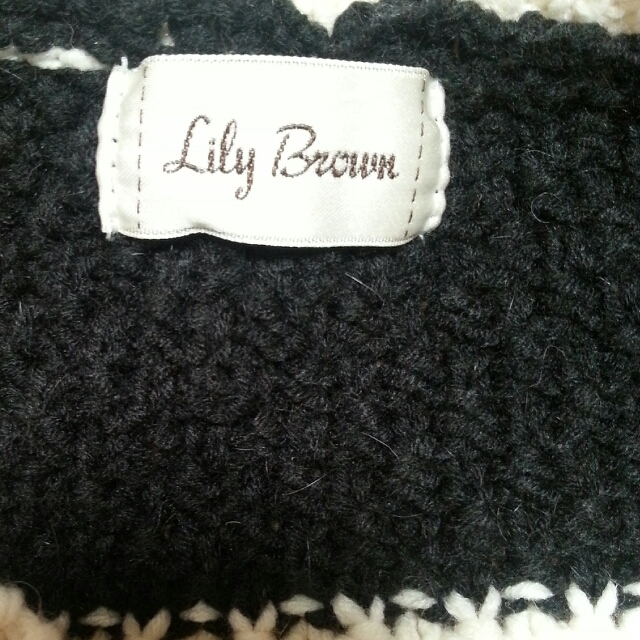 Lily Brown(リリーブラウン)のリリーブラウン ボーダーニット レディースのトップス(ニット/セーター)の商品写真