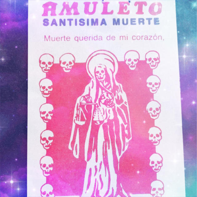 なんでも叶える 死の聖母 サンタムエルテ アムレット ☆ メキシコ 魔術 お守り