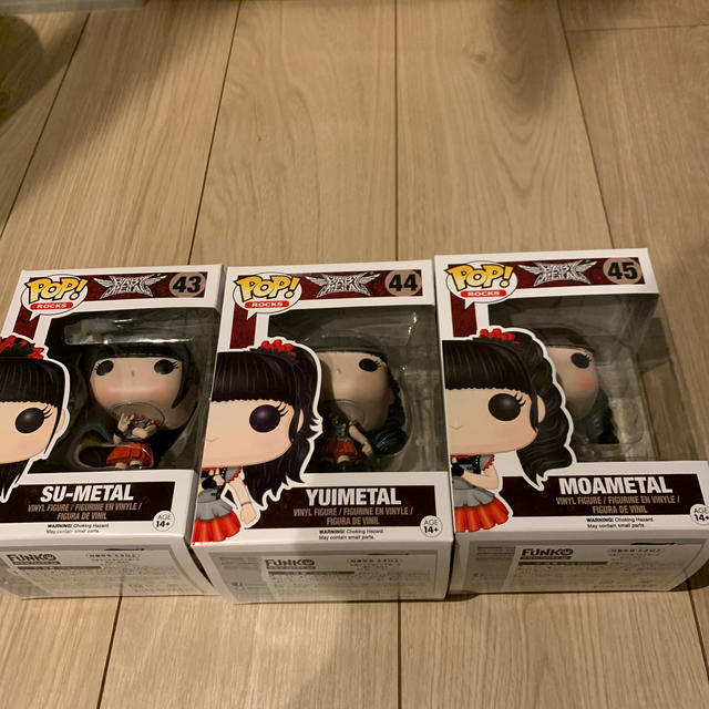 BABYMETAL(ベビーメタル)のBABYMETAL Funko POP フィギュア 3体セット エンタメ/ホビーのタレントグッズ(アイドルグッズ)の商品写真