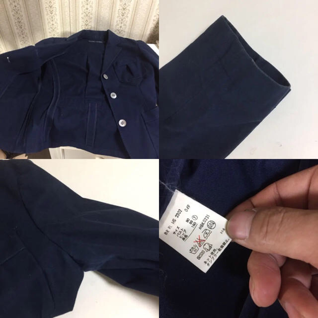 Ralph Lauren(ラルフローレン)の【美品】☆RALPH LAUREN ラルフローレン綿100% ジャケットネイビー レディースのジャケット/アウター(テーラードジャケット)の商品写真