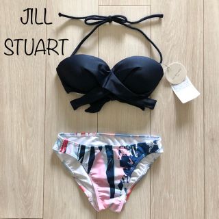 ジルスチュアート(JILLSTUART)の新品 ジルスチュアート 水着 クロス バンドゥ マルチ柄 ビキニ NV M(水着)