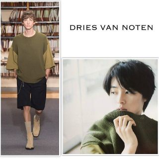 ドリスヴァンノッテン(DRIES VAN NOTEN)のドリスヴァンノッテン 18SS ニット切替Teeシャツ(Tシャツ/カットソー(半袖/袖なし))