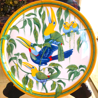 エルメス(Hermes)のHEMES エルメス  トゥカン大皿 31cm 稀少エルメスお皿 エルメス食器 (食器)