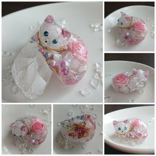 ハートのＰ様＊専用です❤️見つめる猫ちゃん＊オルゴナイト(雑貨)