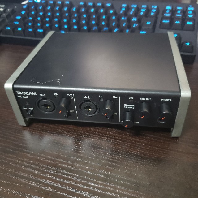 TASCAM us-2x2 オーディオインターフェース (ジャンク) 楽器のDTM/DAW(オーディオインターフェイス)の商品写真