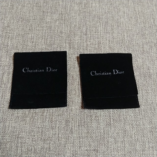 Christian Dior(クリスチャンディオール)のクリスチャンディオール布アクセサリー入れ2枚 レディースのアクセサリー(その他)の商品写真